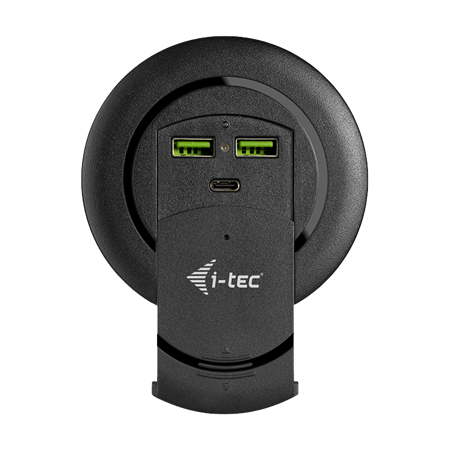 i-Tec Built-in Desktop Fast Charger, USB-C PD 3.0 + 3x USB 3.0 QC3.0, 96 W