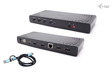 i-Tec USB 3.0 USB-C Thunderbolt, 2x HDMI Docking Station, PD 85W