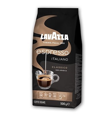 Lavazza Espresso Italiano Classico (Caffé Espresso) - zrnková, 500 g; KAVA