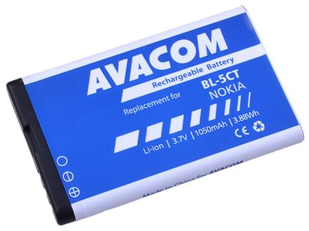 AVACOM Baterie pro mobilní telefon Nokia 6303, 6730, C5, Li-Ion 3,7V 1050mAh (náhrada za BL-5CT); GSNO-BL5CT-S1050A