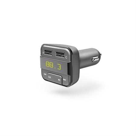 Hama Bluetooth FM transmitter s USB nabíjecí funkcí, šedý; 183274