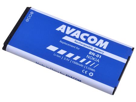 AVACOM Baterie do mobilu Nokia X Android Li-Ion 3,7V 1500mAh (náhrada BN-01); GSNO-BN01-S1500