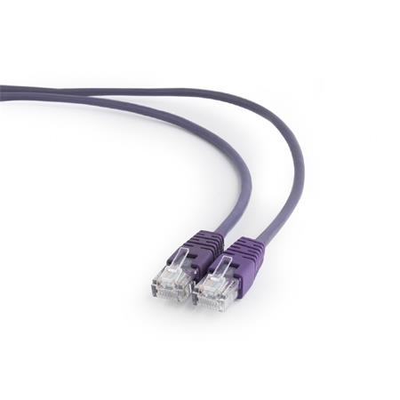 Patch kabel CABLEXPERT c5e UTP 0,5m VIOLET; PP12-0.5M/V