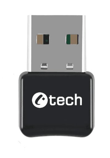 C-TECH Bluetooth adaptér, USB, černá; BTD-01