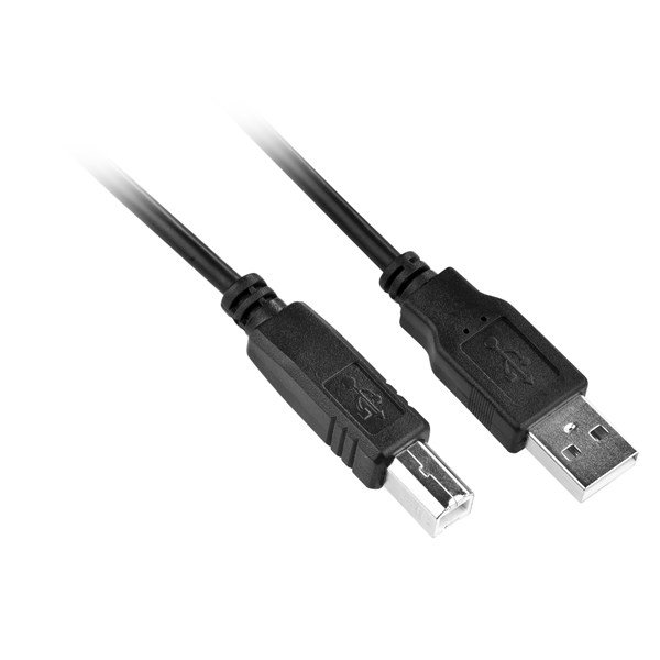 GoGEN Propojovací USB kabel, USB A vidlice (MALE) - USB B vidlice (M); GOGUSBAB150MM01