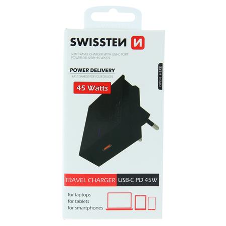 Swissten síťový adaptér 45W černý; 22050300