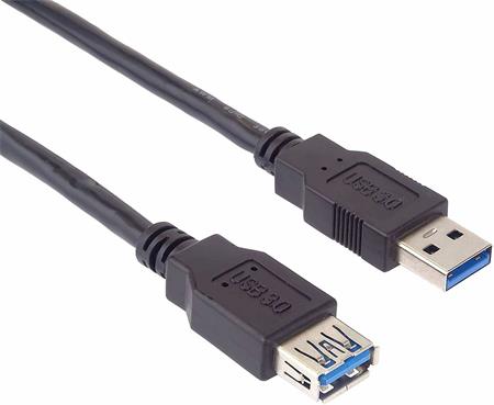 PremiumCord Prodlužovací kabel USB 3.0 Super-speed 5Gbps A-A, MF, 9pin, 3m; ku3paa3bk