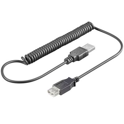 PremiumCord USB 2.0 kabel prodlužovací kroucený, A-A, 50cm až 150cm; kupaa1kr