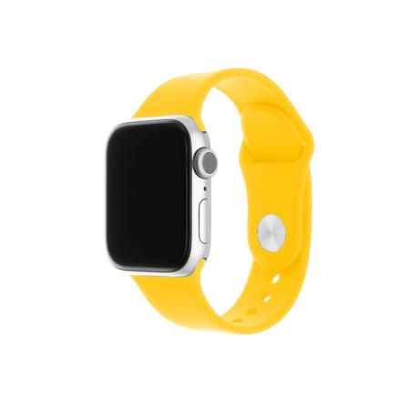 Set silikonových řemínků FIXED Silicone Strap pro Apple Watch 38/40/41 mm, žlutý; FIXSST-436-YL