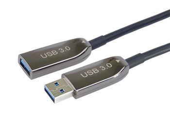 PremiumCord USB 3.0 prodlužovací optický AOC kabel A/Male - A/Female 20m; ku3opt20