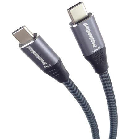 PremiumCord Kabel USB 3.2 Gen 1 USB-C male - USB-C male, bavlněný oplet, 1m; ku31ct1