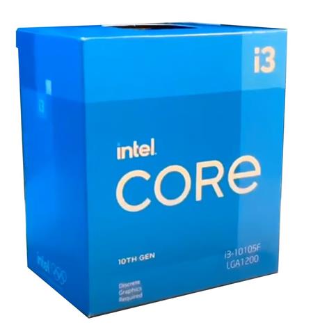 Intel Core i3-10105F BOX - 3.7GHz, LGA1200