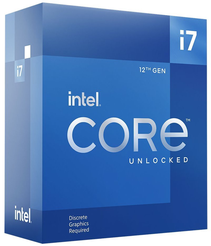 Intel Core i7-12700KF - Procesor, 12 jader, 20 vláken, max. 5,0GHz, 25MB, LGA1700, 125W TDP, bez GPU, BOX /Alder Lake