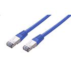 Kabel C-TECH patchcord Cat5e, FTP, modrý, 0,5m
