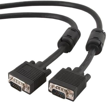 Kabel CABLEXPERT přípojný k mon 15M/15M VGA 30m stíněný extra, ferrity BLACK