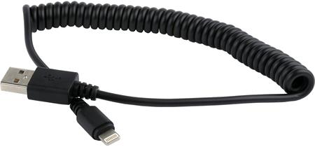 Kabel CABLEXPERT USB A Male/Lightning Male, 1,5m, černý, kroucený