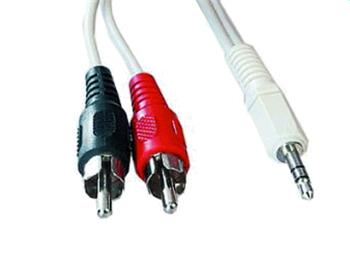Kabel GemBird propojovací jack 3.5 mmM - 2x cinchM, 1.5m audio, stereo