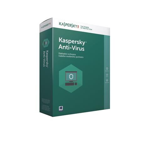 Kaspersky Anti-Virus 2019 CZ, 3PC, 1 rok