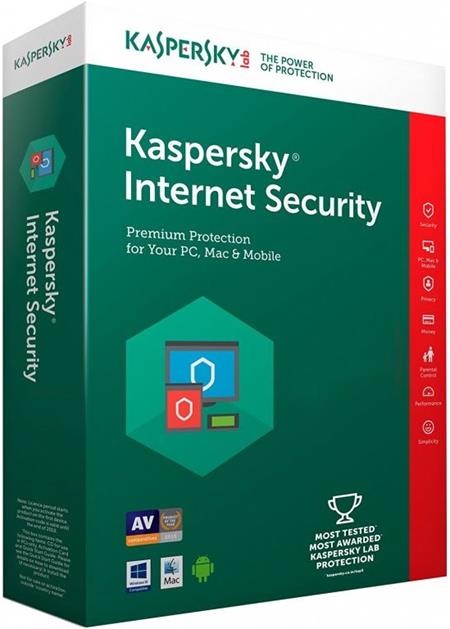 Kaspersky Internet Security, 1x, 1 rok, obnova