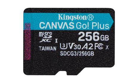 Kingston Canvas GO! Plus microSD 256 GB bez adaptéru