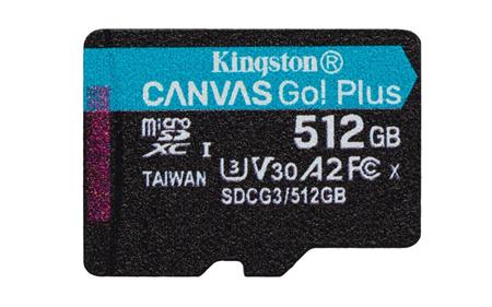 Kingston Canvas GO! Plus microSD 512 GB bez adaptéru