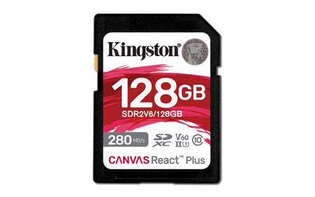 Kingston Canvas React Plus SDHC 128GB UHS-II U3 Class 10