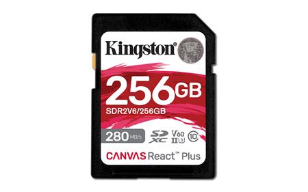 Kingston Canvas React Plus SDHC 256GB UHS-II U3 Class 10