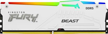 Kingston DIMM DDR5 FURY Beast White RGB XMP 16GB 5600MT/s CL40