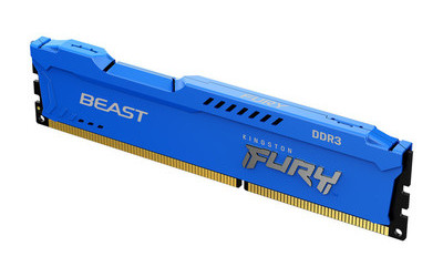 Kingston FURY Beast Blue - 8GB DDR3, 1600MHz, CL10, DIMM