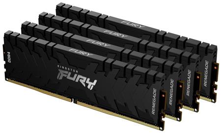 Kingston FURY Renegade Black - 64GB (4x16) DDR4, 3600MHz, CL16, DIMM 1Gx8