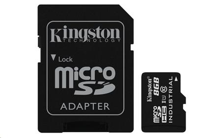 Kingston Industrial Temperature microSD 8GB + SD adaptér