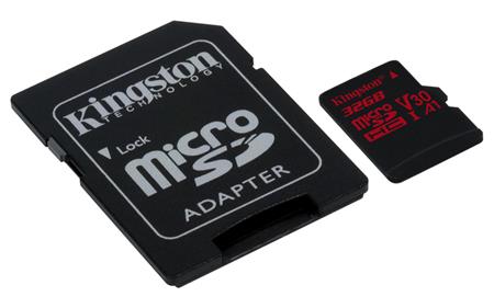 Kingston microSD Canvas React 32GB + SD adaptér