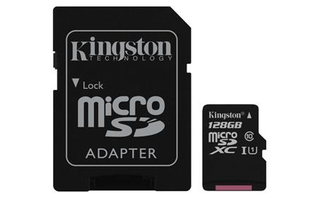 Kingston microSD Canvas Select 128GB + SD adaptér