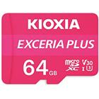 KIOXIA EXCERIA PLUS microSDXC 64GB + adaptér