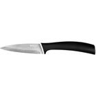 Lamart nůž loupací 7,5cm čepel; soft rukojeť černá/titanium KANT