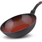 Lamart pánev wok o 28 cm antiadhezivní - Terracota