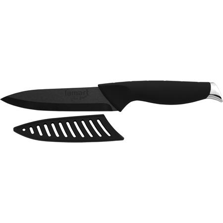 Lamart univerzální keramický nůž 12,5cm/25cm, černý