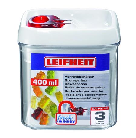 Leifheit 31207 Dóza na potraviny FRESH &amp; EASY hranatá 400 ml