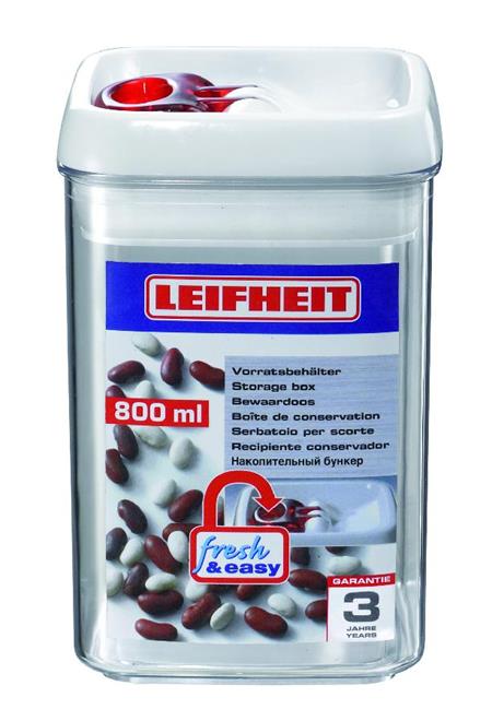 Leifheit 31208 Dóza na potraviny FRESH &amp; EASY hranatá 800 ml