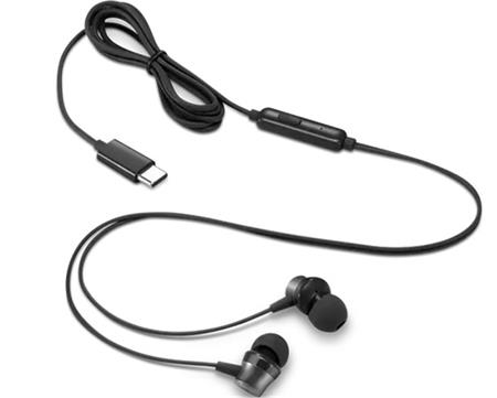 Lenovo sluchátka USB-C Wired In-Ear Headphones (with inline control)