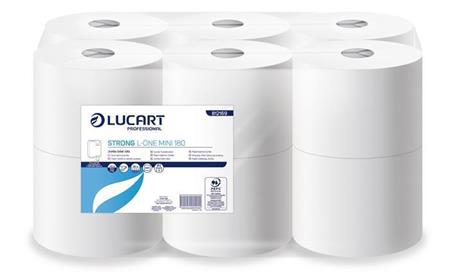 Lucart Toaletní papír "Strong L-One mini 180", bílá, 2 vrstvy, 12 rolí 812169J