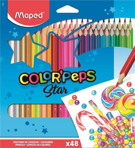 MAPED Pastelky trojboké Color'Peps 48ks