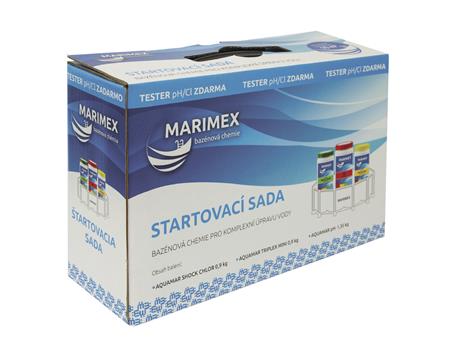 Marimex Aquamar START set chemický (Shock, Triplex Mini, pH-, tester)