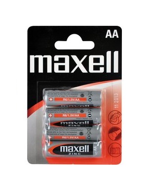 MAXELL R6 4BP zinko-manganová baterie, AA (R06), 4ks