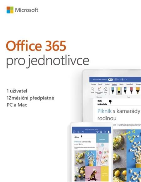 Microsoft Office 365 pro jednotlivce (CZ, 1 rok)