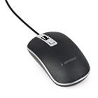 Myš GEMBIRD MUS-4B-06, černo-stříbrná, USB