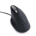 Myš GEMBIRD MUS-ERGO-03, ergonomická, černá, USB
