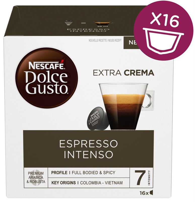 Nescafé Dolce Gusto Espresso Intenso, 16 kapslí