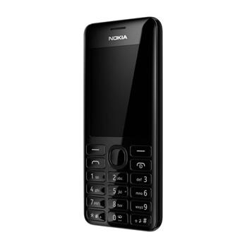 Nokia 206 Dual SIM Black - mobilní telefon, 2.6", 320x240, 32 MB RAM, 1.3 MPx fotoaparát, slot na microSD karty, černý