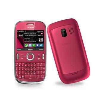 Nokia Asha 302 Red - mobilní telefon, 2.4", 240x320 QVGA, 256 MB, 3 Mpx, klávesnice, červený